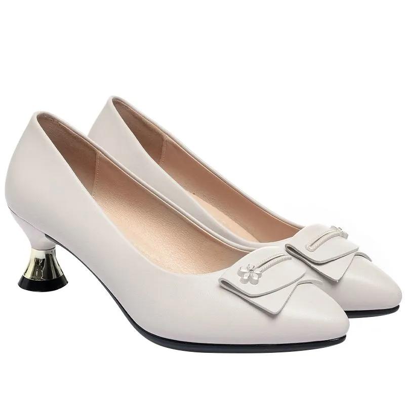  Ladies Cute Sweet Navy Blue Pointed Toe Bow Tie High Heel Shoes Women Cool Office High Heel Pumps Party Shoes A5750