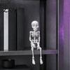Spooky Fridge Magnet 3D Printed Skeleton Refrigerator Magnet, Poseable Figurine with Movable Joint Joints, Halloween Gothic Decoration