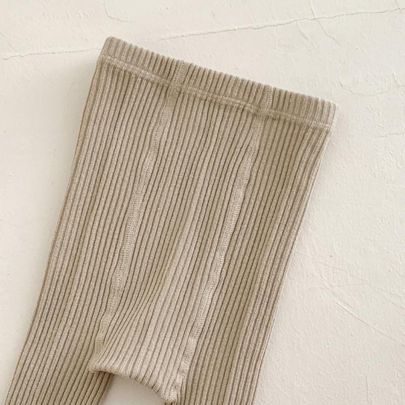 Girls' Pantyhose Children's Leggings Solid Color Vertical Striped Kids Pantyhose