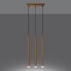 Pastel 3L gold pendant lamp