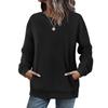 Crewneck Sweatshirts Women Long Sleeve Tops  Fall Fashion Clothes Winter Pullover With Pockets