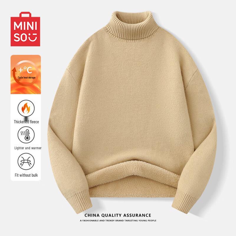 

Miniso Men s Winter High-Neck Pullover Sweater XL