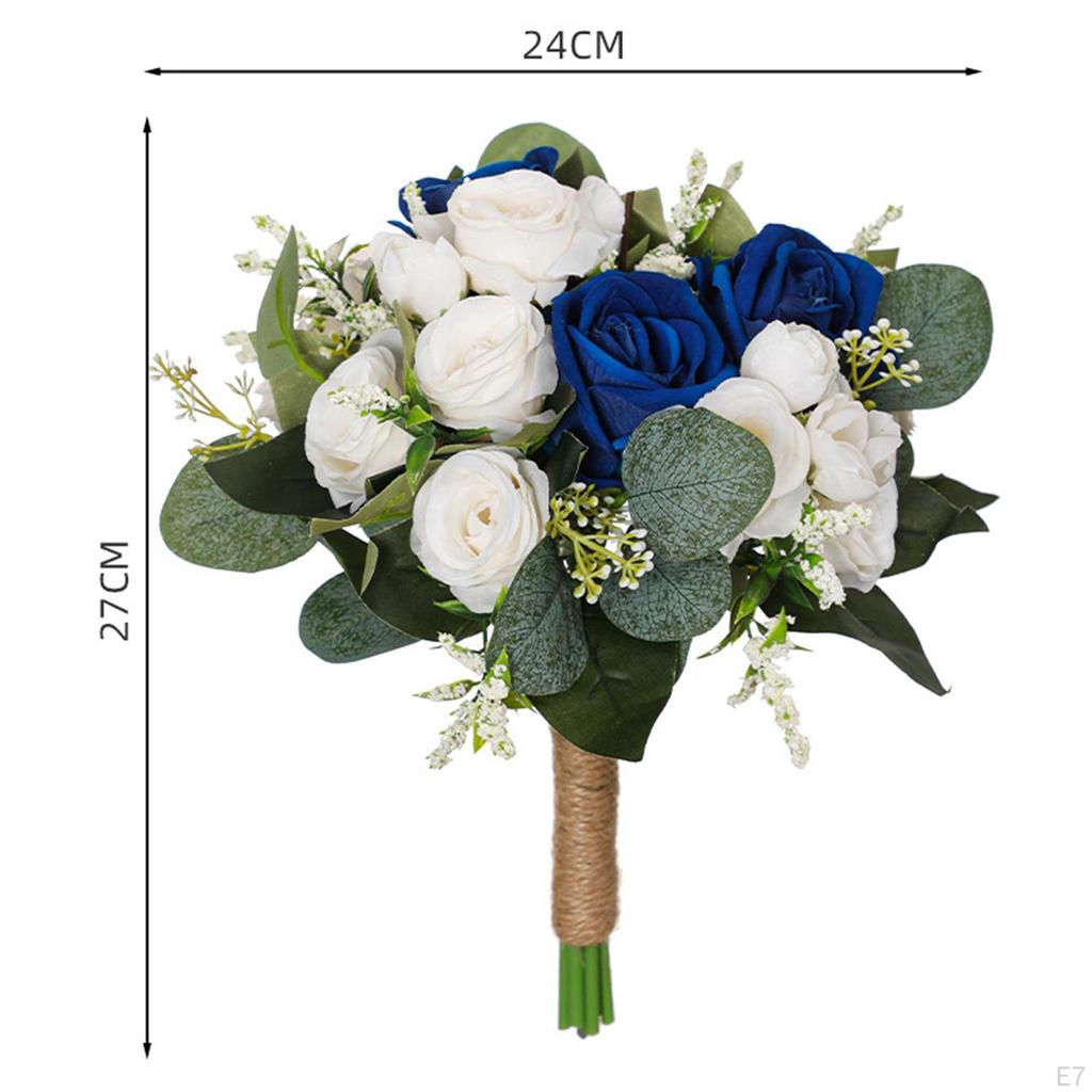 Wedding Bouquet Artificial Flowers Bride Holding Bouquet, Bridal for Party Decoration