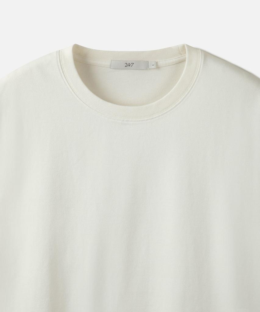 247Silijeu Dyed Washed Solid T-Shirt White (Type B)