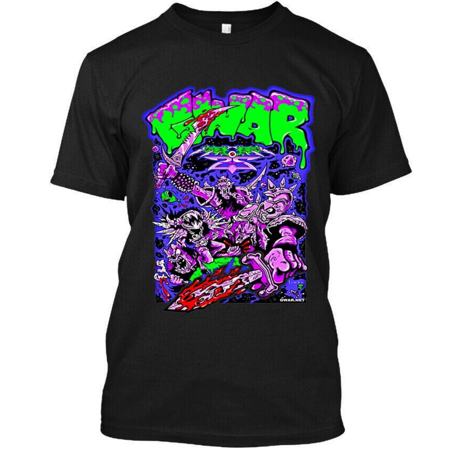 

NEW Gwar American Thrash Music Group Graphic Retro Vintage Logo T-SHIRT Unisex T-Shirt S чёрный