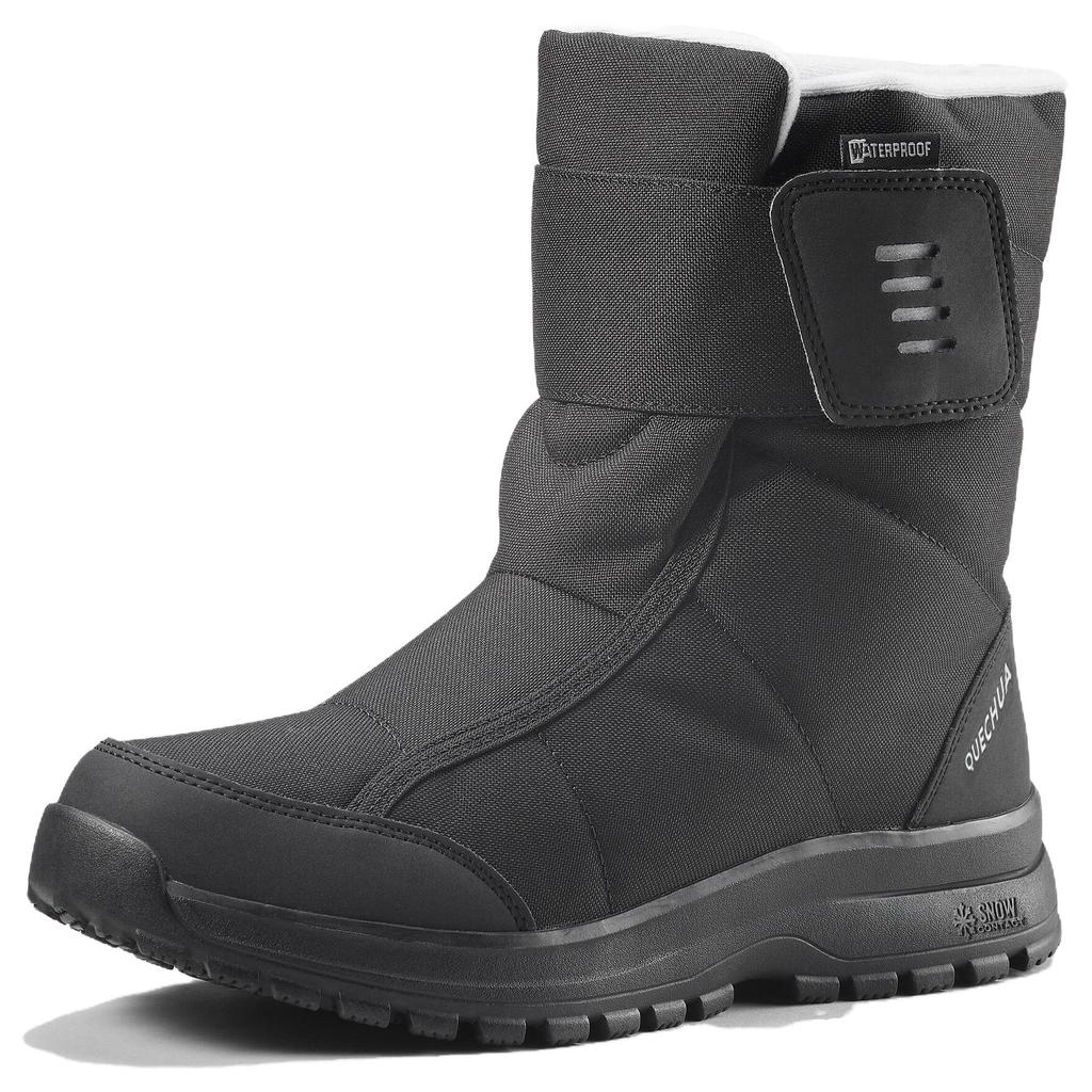 DECATHLON SH100 Warm, Waterproof and Wear-Resistant Comfortable and Stylish High Top Snow Boots Women's Black