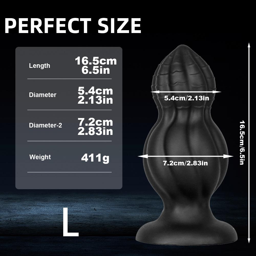 Silicone Double Bead Anal Plug For Men And Women  Anal Masturbation Device  Anal Cerclar Anal Dilation Device Sex Toy