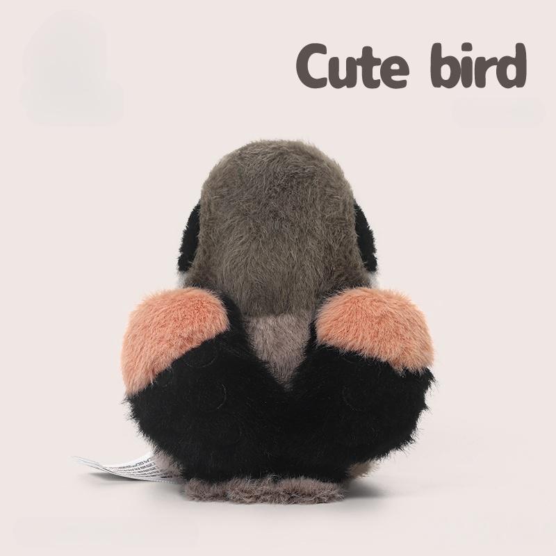11cm Cartoon Lustige Vogelserie Plüschtiere Weich Niedlich Dschungel Braunrückiger Würger Kuscheltiere Perfekte Geburtstagsgeschenke für Kinder
