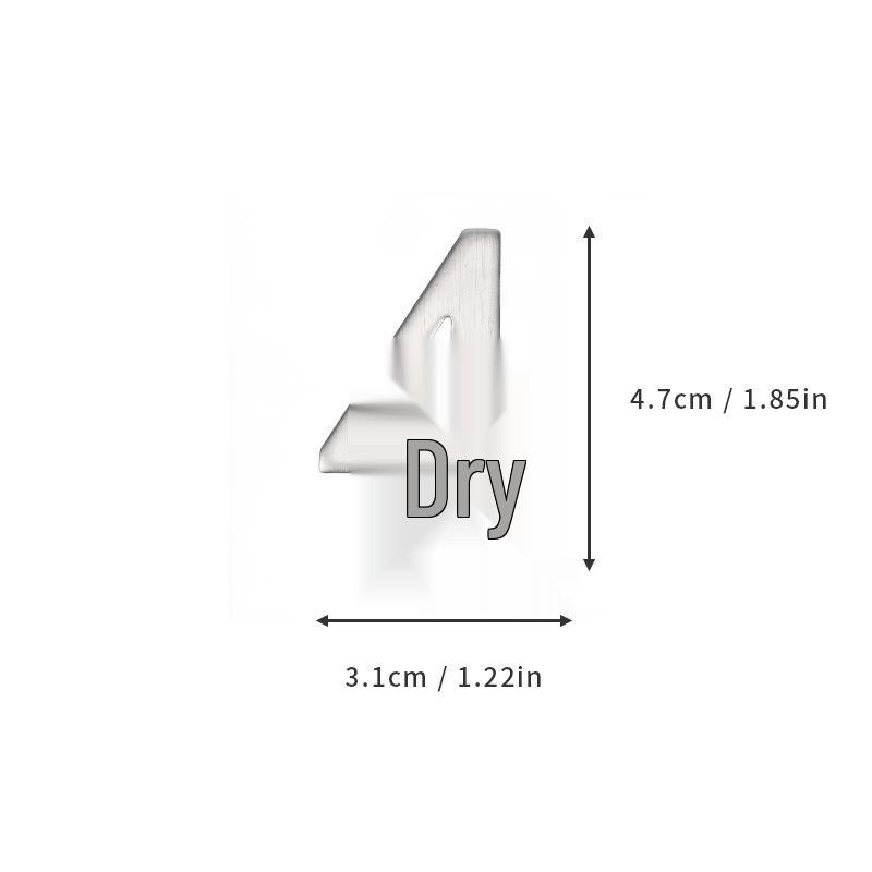 Venkovní číslo domu z nerezové oceli bez vrtání - Vodotěsné a nerezové