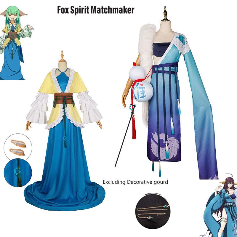 Spirit Fox Matchmaker Cosplay Costume Halloween Cos Anime Woman Roleplaying