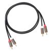 2 RCA Male to Audio Cable,Stable Compact Multipurpose Sturdy Auxiliary Cable Cord