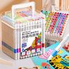 Acrylic Brush Markers Set with Portable Carry Case, Liquid Ink Acrylic Paint Markers for Drawing, Art Projects & DIY Crafts