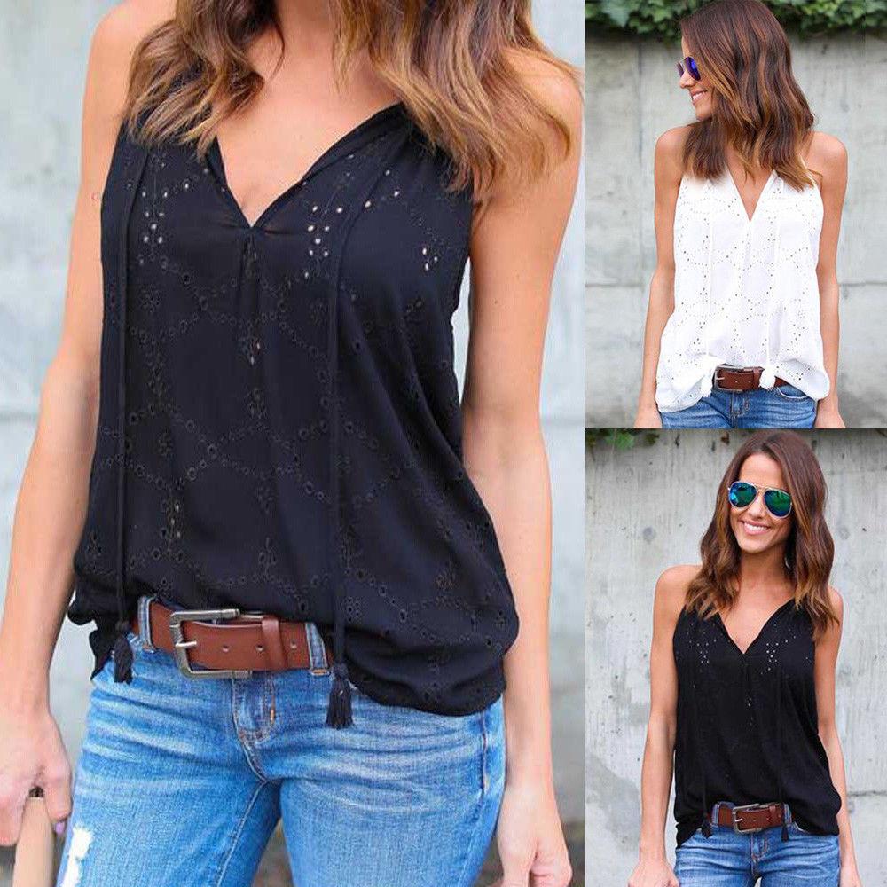 Elegant Women's Cotton Lace Top With Embroidery For Summer Casual Outfits