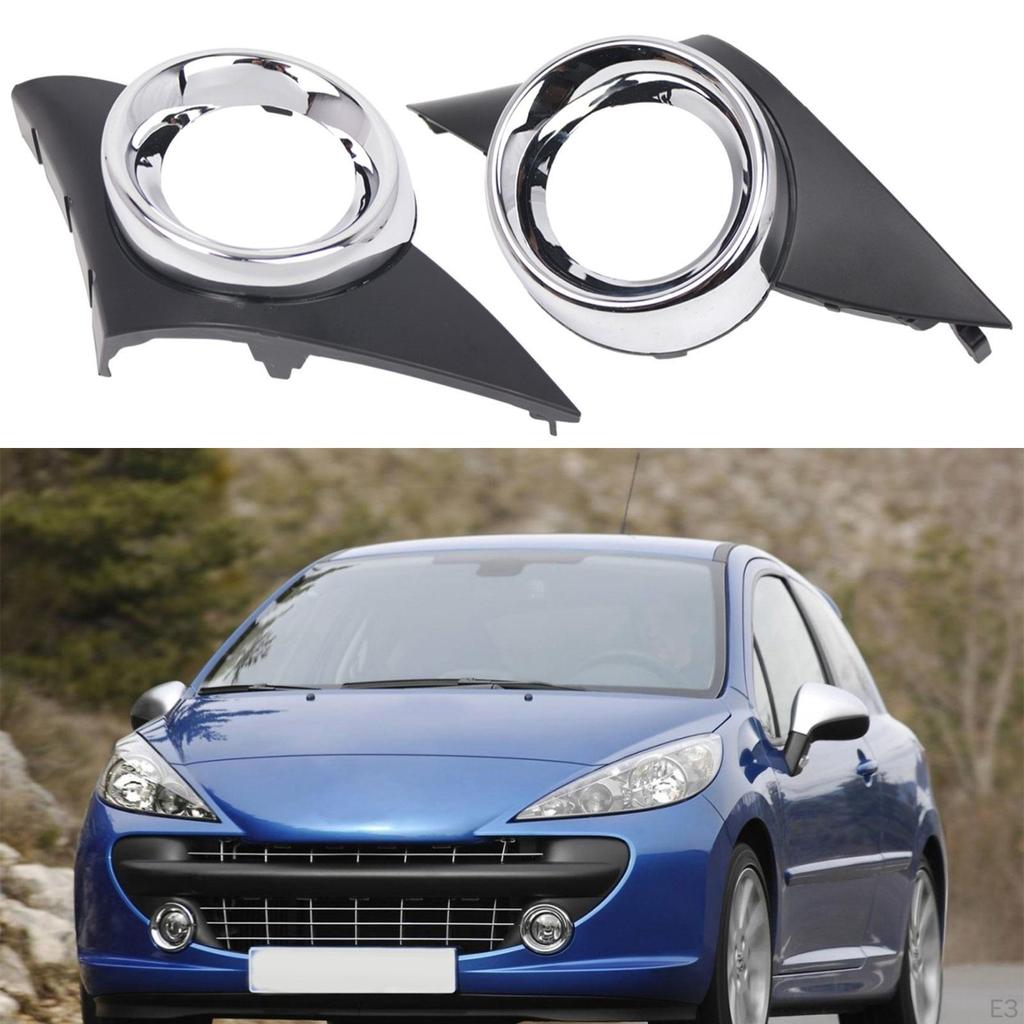 Front Fog Lamp Frame Cover for 207 2006-2009 Sport Models, Auto Accessories