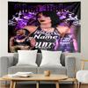 1PC Custom Name Dark Beauty Rhea Ripley Tapestry Hanging for Bedroom,Livingroom, Playroom,Decor Art Room Wall Tapestry Birthday Gifts