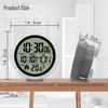 Punch-Free Self-Adhesive LCD Wall Clock: High-Definition Digital Display for Bathroom & Kitchen