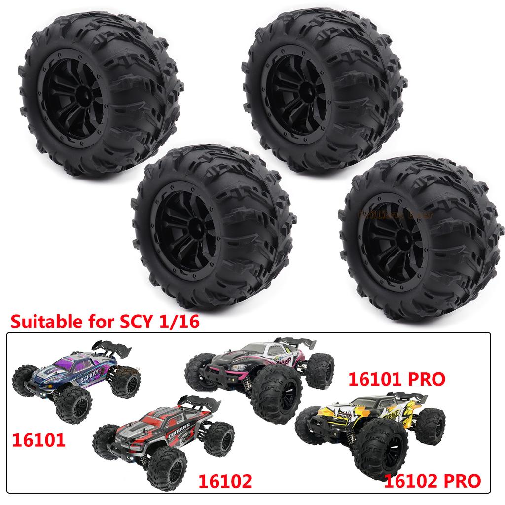 5mm Hex MN99S Rubber RC Wheels for MN98 MN82, WPL C24-1 B36 D12 C64 D74-1 Off Road Car Upgrade, High-Performance RC Tire