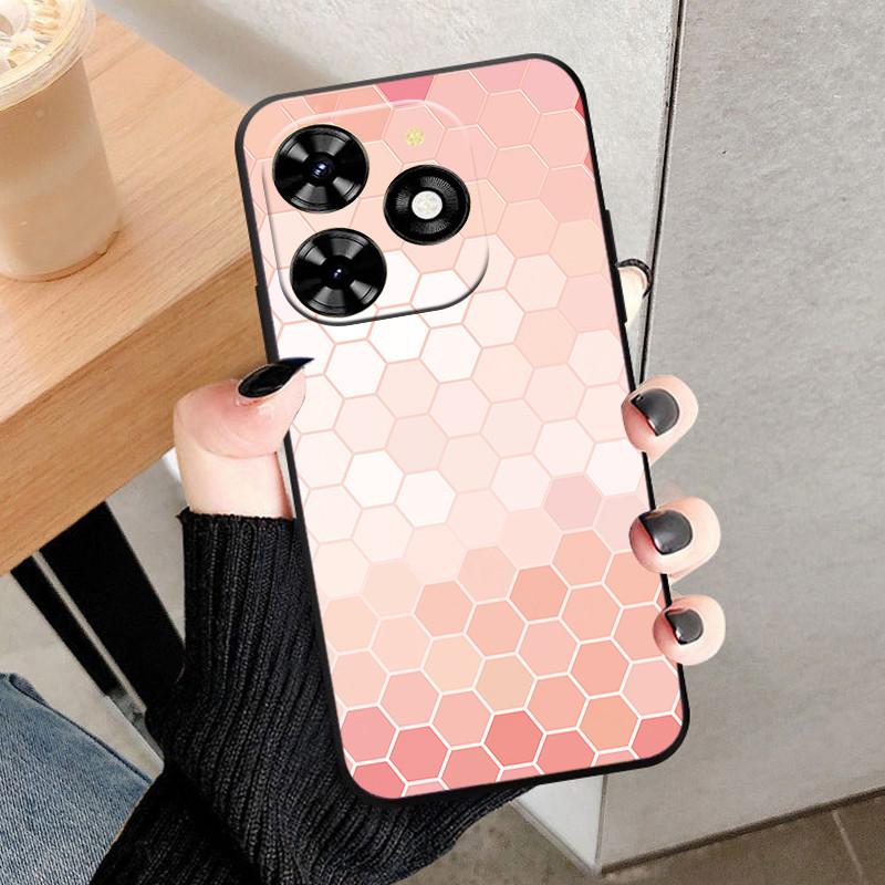 Pro pouzdro Infinix Hot 40 Pro 40i Černé Měkký Silikon TPU Ochranný Kryt Telefonu Pro Infinix Hot 40i Fundas Shell Hot40 Pro Coque