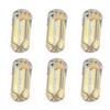 6pcs G4 LED Bulb 700LM 7W 72LED 360 Degree Lighting Silicone G4 Bulb for Ceiling Light Wall Light AC DC12V White Light