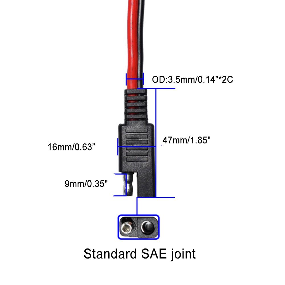 Car Extension Cable 0.3/1M 14awg Line DC Quick Connect Harness  Solar Vehicle Battery Power Cable Connector Car  Accessories
