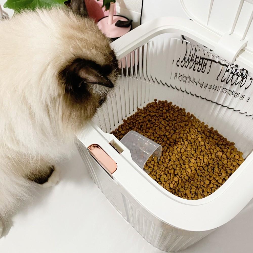 Sealed Cat Dry Food Box Flip Cover Pet Food Storage Barrel Dog Food Storage Container  Rice Storage