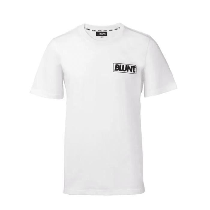 Tee Shirt - BLUNT - Essential - Blanc - Coton doux - Manches courtes