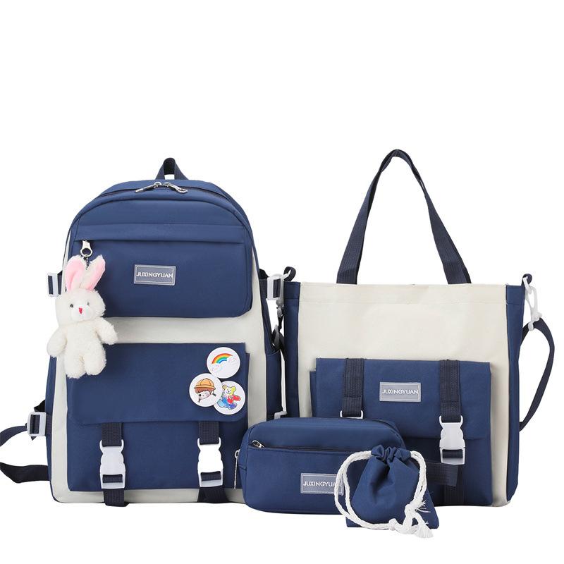 Elementary school bag for women in grades 3 to 6 Large-capacity backpack Korean version of campus Cute girl backpack for junior high school students