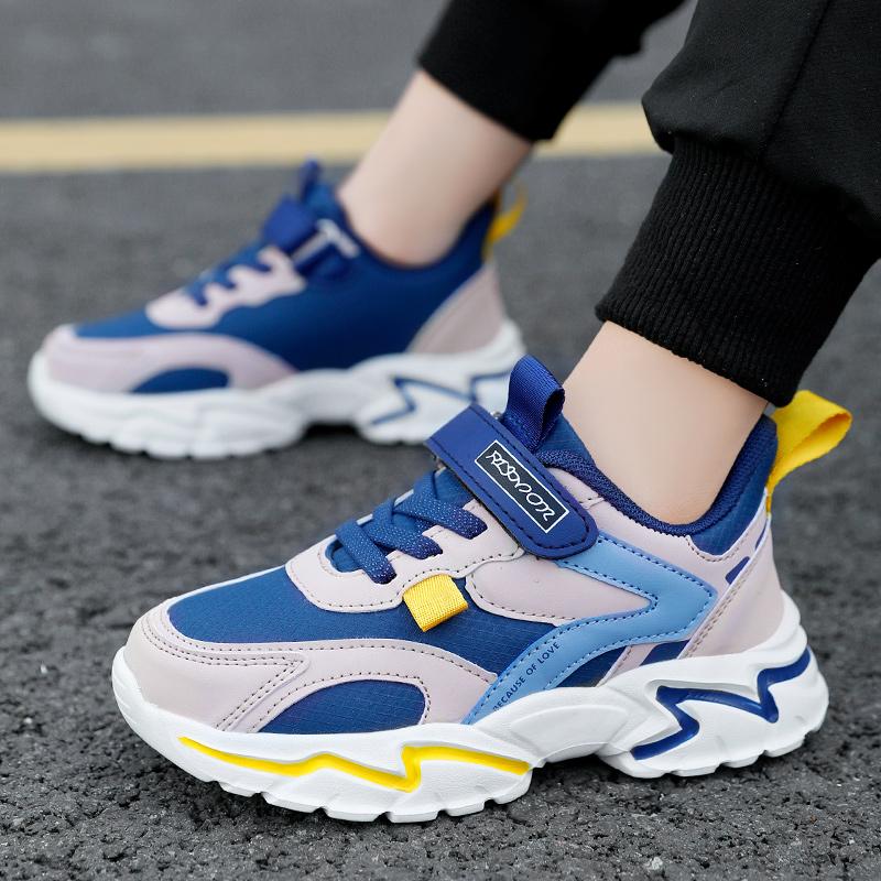 2025 new dad shoes rotating buckle breathable mesh non-slip running shoes middle age tide
