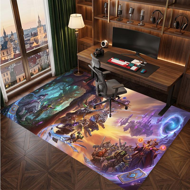 Alfombra de World of Warcraft Suave Gruesa Antideslizante Alfombra de Suelo para Dormitorio Sala de Estar Decoración del Hogar