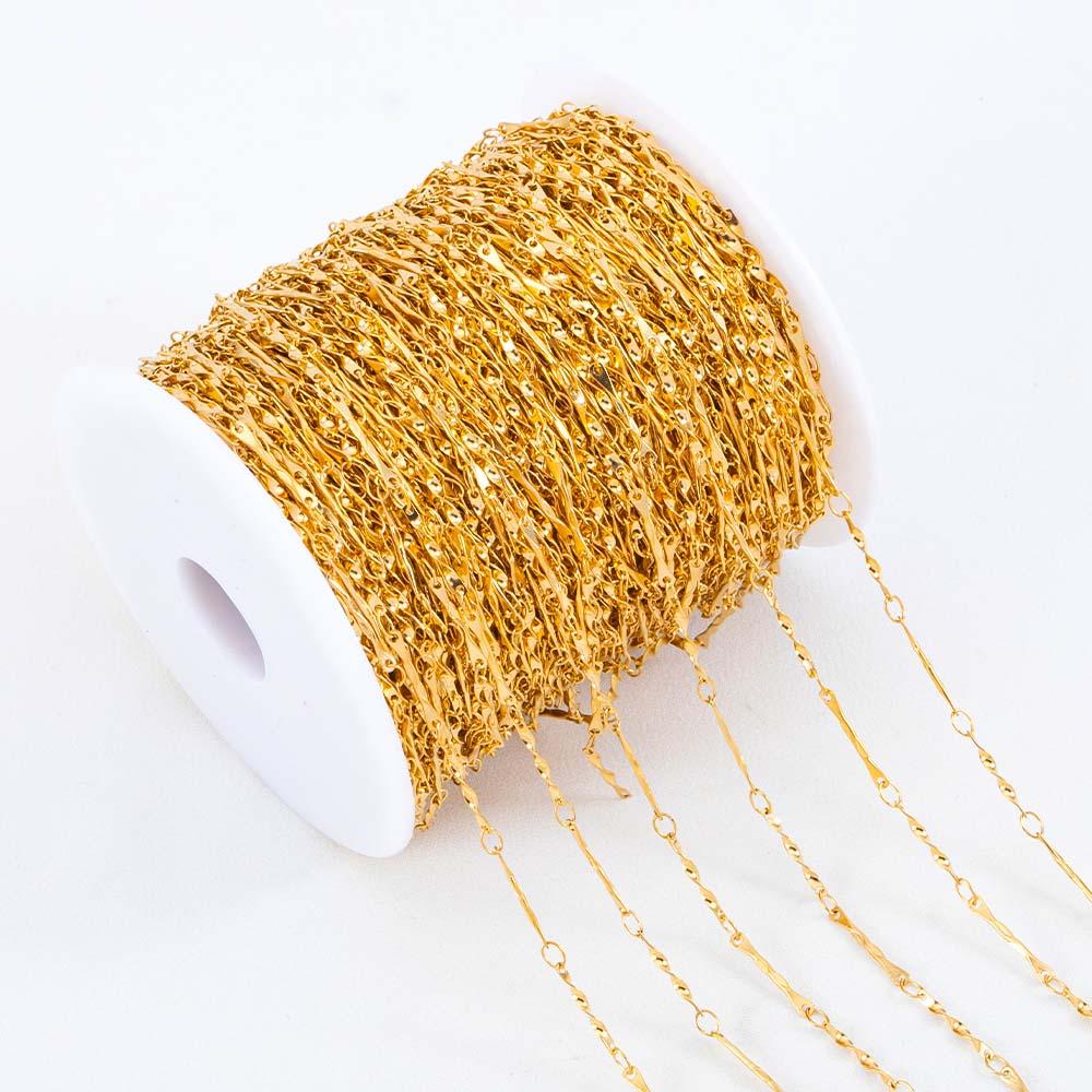 1Meter Multi Styles Stainless Steel Gold Color Silver Color Link Chain Bulk Chains DIY Necklace Jewelry Making Wholesale No Fade