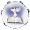 8 Inch Handbell Tambourine Clap Drum Row Jingle Double Layer Percussion InstrumentBible and Pigeon