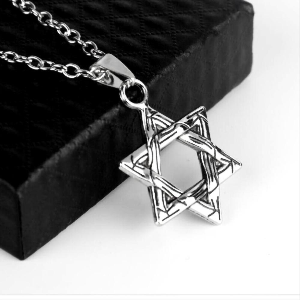 Nuevo Hip Hop seis suéter estrella cadena accesorios de ropa colgante de aleación fundida suéter cadena collar largo