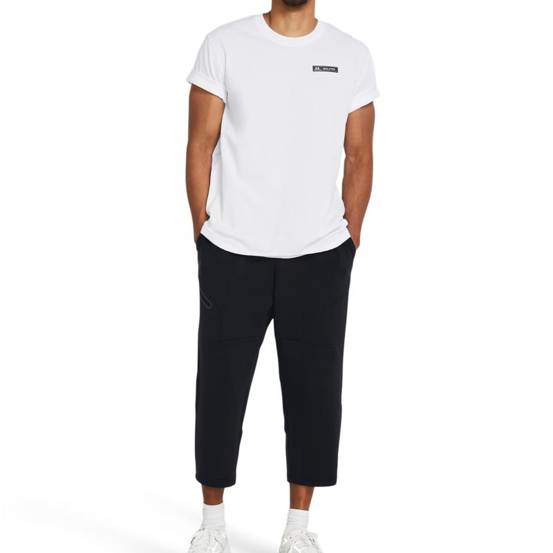 Under Armour Unstoppable Solid Loose Fleece Training Cropped Knit Pants Men Pants Black 1384010-001