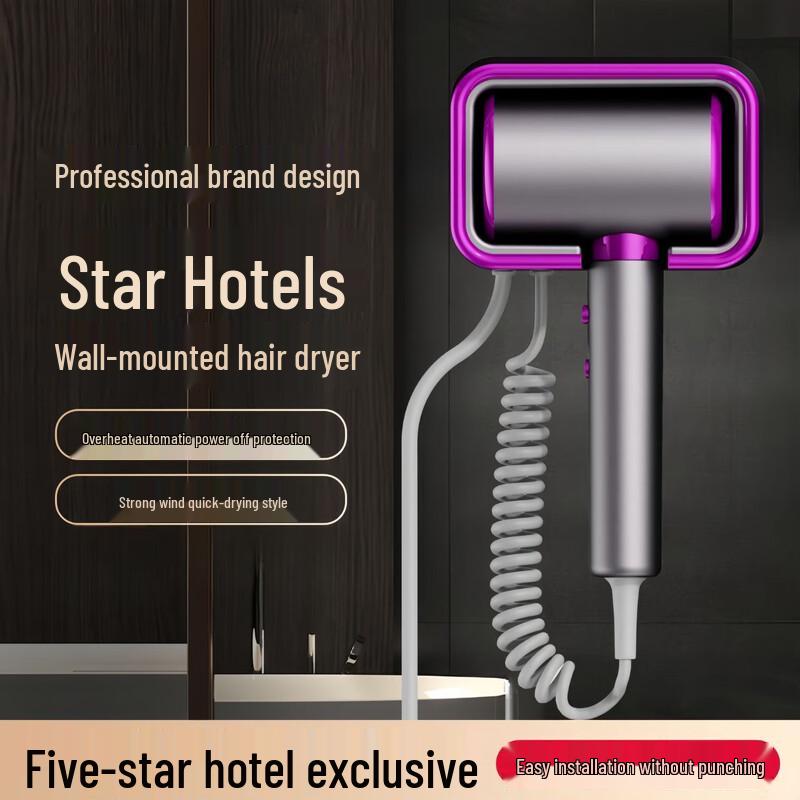 Wall-Mounted Hair Dryer CN plug (adapter included)