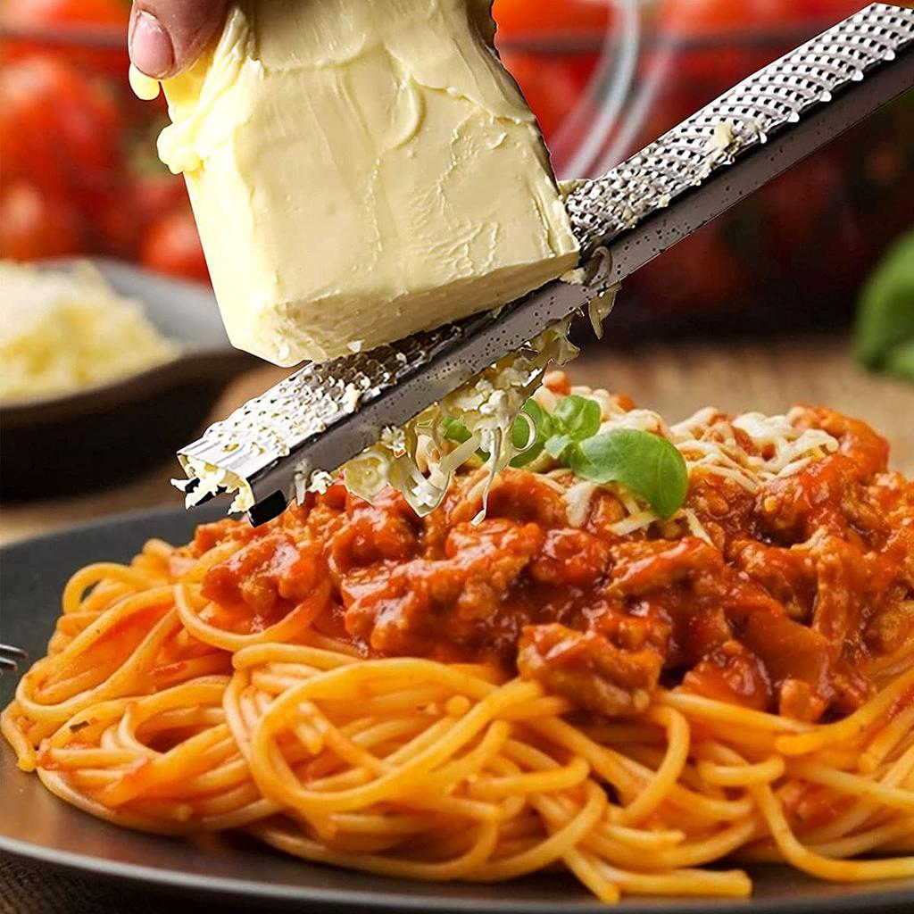 By Professional Cheese Cheese Parmesan Zester Grater [Recommended Chefs] Grater, Grater, Shavings, Cheese, Ginger, Garlic, (Black)
