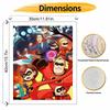 Disney oil painting Incredibles handmade diy art painting home decoration