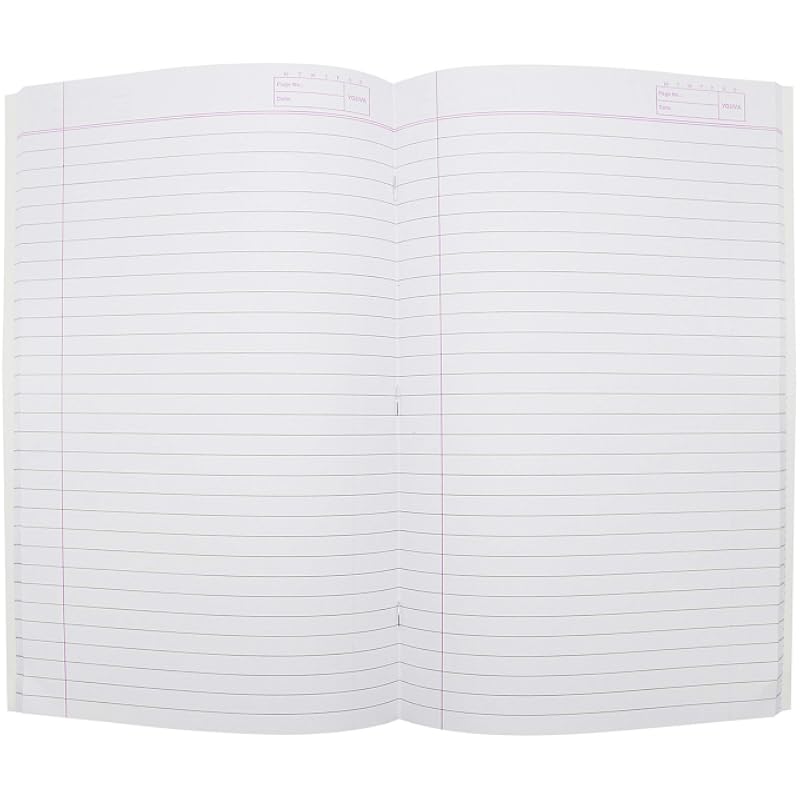 Navneet Youva | Brauner Einband | Weiche Bindung, Langes Format | 17 cm x 27 cm | Einfache Zeile | 172 Seiten | Packung mit 12