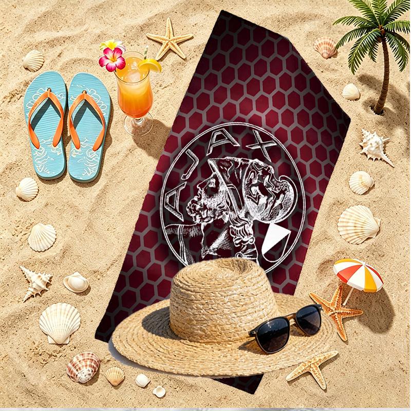 Ajax Print Beach Towel, Versatile Lightweight Absorbent Beach Towel for Pool Surf Yoga Bathroom, Perfect Birthday Holiday Gift