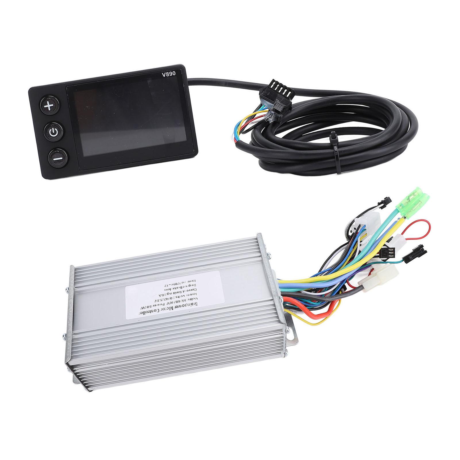 

Комплект контроллера для электровелосипеда 36 В, 48 В, 60 В, 500 Вт, водонепроницаемый, 28 А, контроллер V890 с ЖК-дисплеем