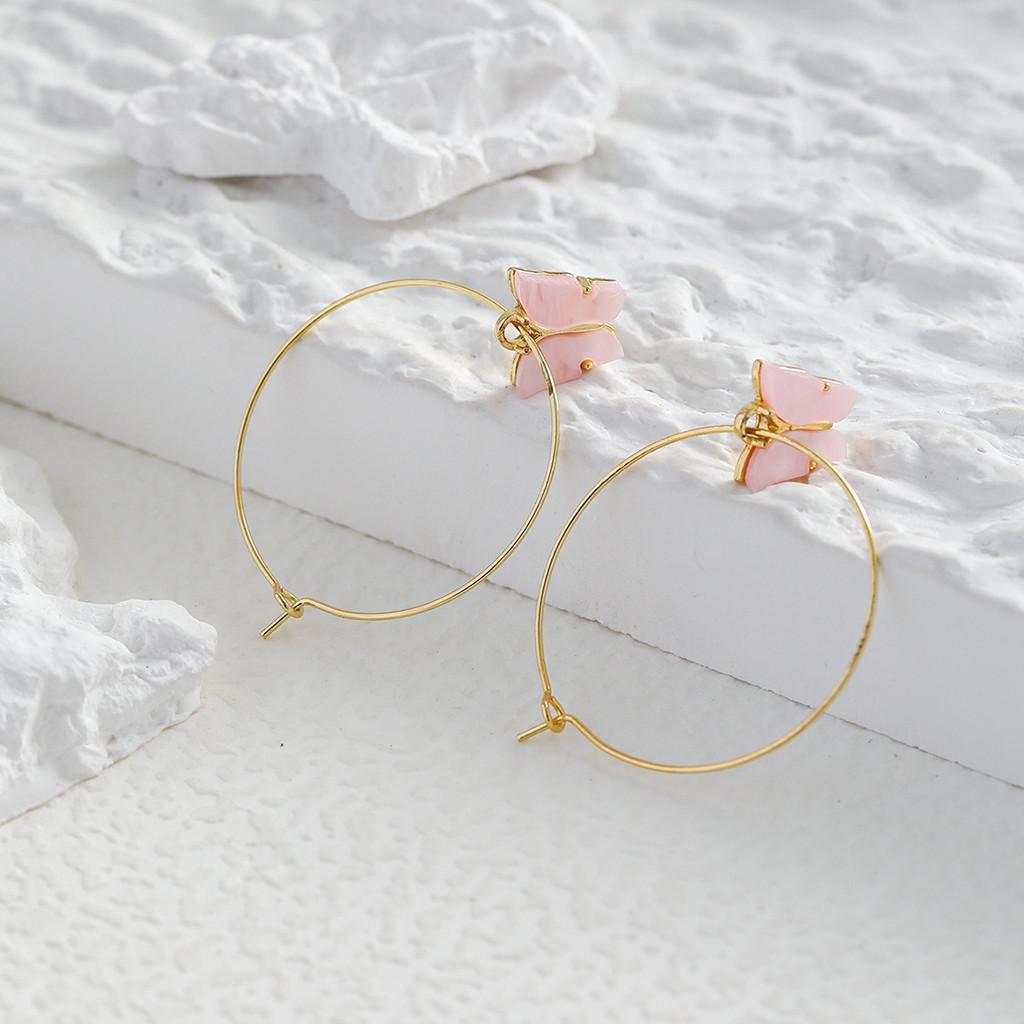 Unique Stylish And Butterfly Earrings Womens Geometric Jewelry Alloy