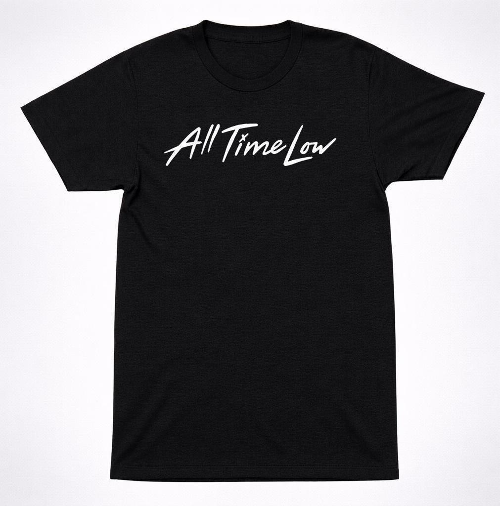 All Time Low Kritzel Emo Rock T-Shirt: Klassisches Bandlogo, Pop-Punk-Stil | Baumwolle, Unisex-Passform | Mehrere Größen erhältlich