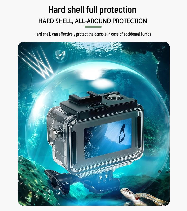 Caixa Estanque para Mergulho DJI Osmo Action 3/4/5 Pro para Câmera Esportiva.