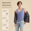 Urban Beauty Herren Slim Fit Geripptes Thermounterhemd