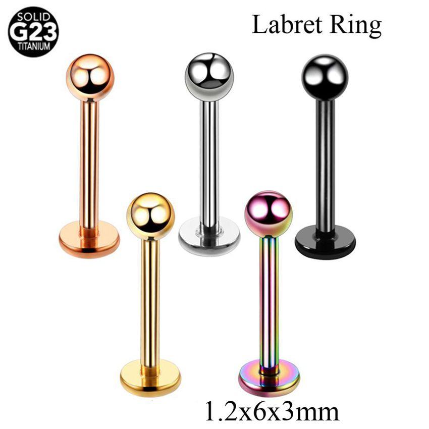 1PC G23 Titanium Nose Lip Ear Cartilage Tragus Piercing Eyebrow Horseshoe Rings Piercing Captive Bead Ring Sexy Piercing Jewelry