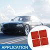 Ein ABSOPRO Autoaufkleber 5 x 5cm Reflektierendes Sicherheitswarnband Reflektierender Aufkleber Rot (4er-Set)