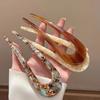 Women's U-Shaped Acetate Hairpin: Modern Chinese Style Bun Headwear