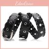 Punk Hiphop Women Pu Belt With Rope Punched Hollow Out Design For Wear Casual