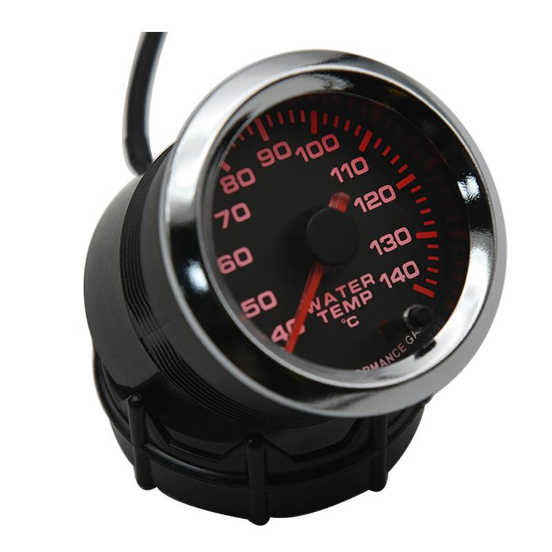 7 Color Water Temperature Gauge 40~140 Celsius 52MM Racing Gauge Car Water Temp Gauge meter with Water Temp Sensor