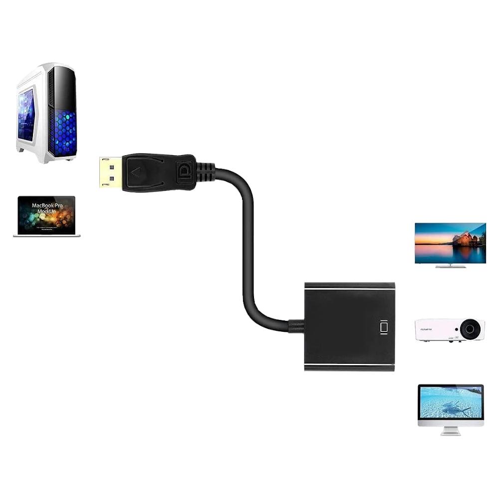 Adapter z displayport do hdmi konwerter kabel przejściówka dp fhd złączka
