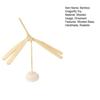 Bambus Libelle Spielzeug verdicken Holzsockel handgemachte unvollendete Copter Spielzeug Kunst Dekor Kunsthandwerk Balance Holz Bambus Libelle Modell Home Decor